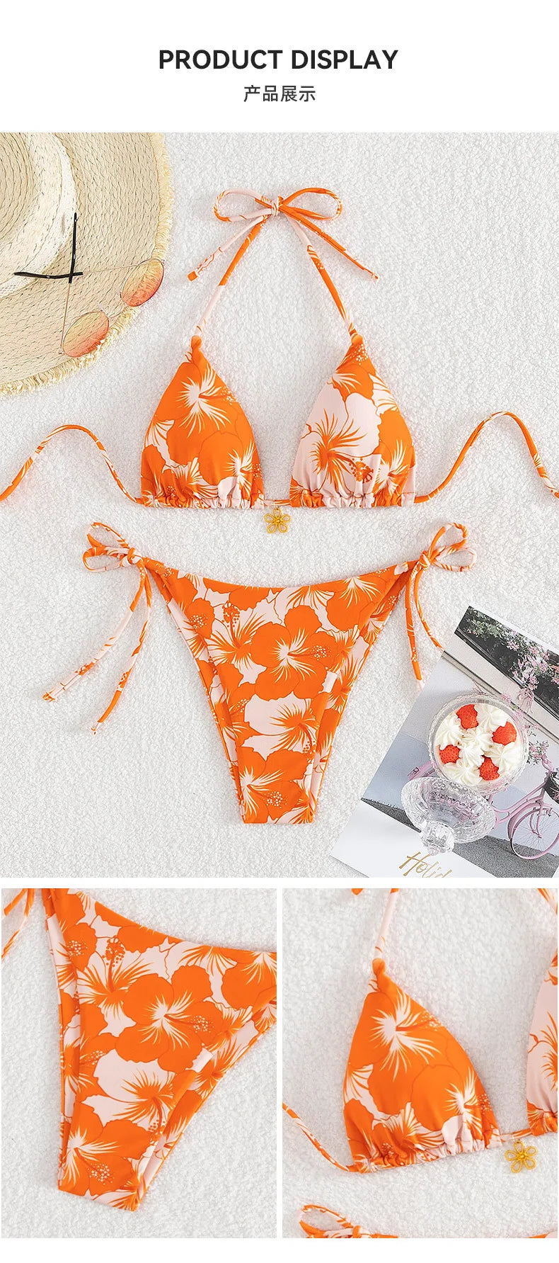 Sexy Damen-Bikini-Set im brasilianischen Stil – ideal für Strand und Pool
