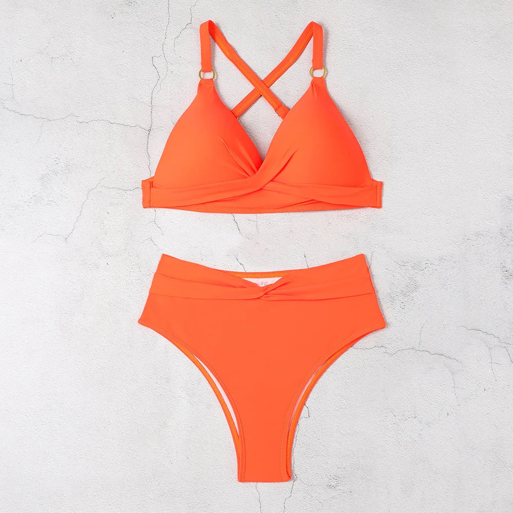 Sexy Damen-Bikini-Set mit Bräunungseffekt – dreiteiliges Badeanzug-Set für Strand und Pool