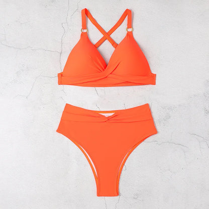 Sexy Damen-Bikini-Set mit Bräunungseffekt – dreiteiliges Badeanzug-Set für Strand und Pool