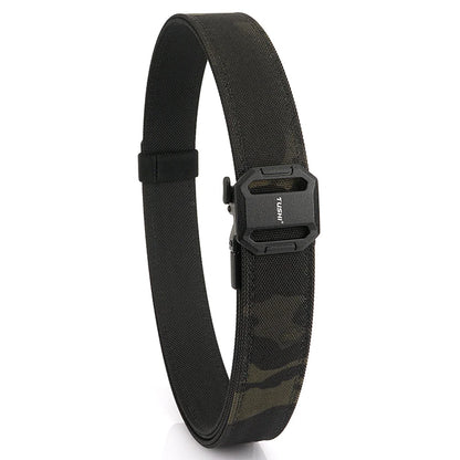 Herren-Taktikgürtel aus robustem Nylon mit Zinklegierungs-Schnalle, IPSC geeignet