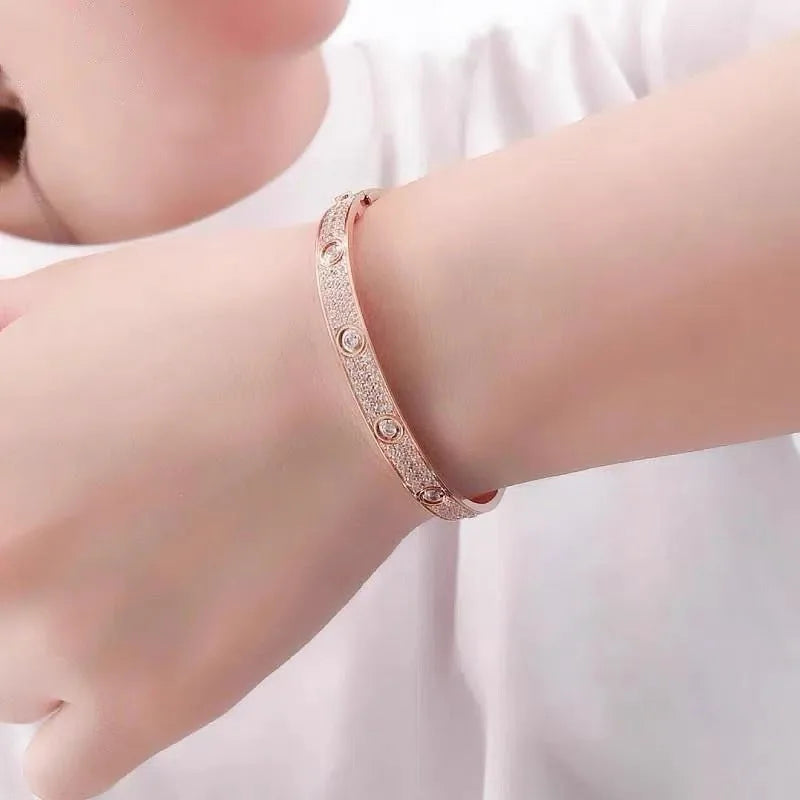 Damen-Schmuckset Ring und Armreif mit Moissanit