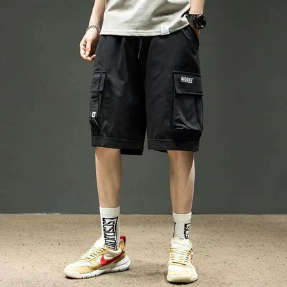 Locker sitzende Jogging-Shorts mit mehreren Taschen und doppelter Schicht für Sport und Freizeit im Freien
