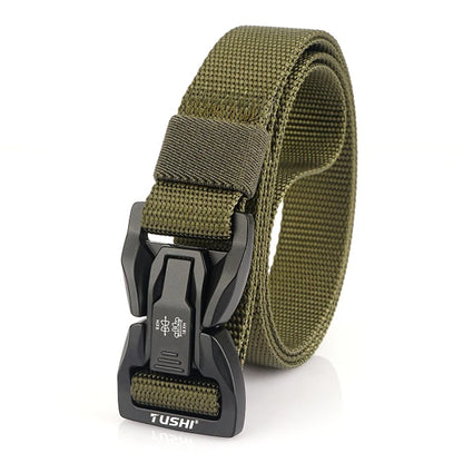 Herren-Taktischer Gürtel Aus Nylon Mit Metall-Schnellverschluss Für Alltag Und Outdoor Einsatz 2,5 Zentimeter Breite