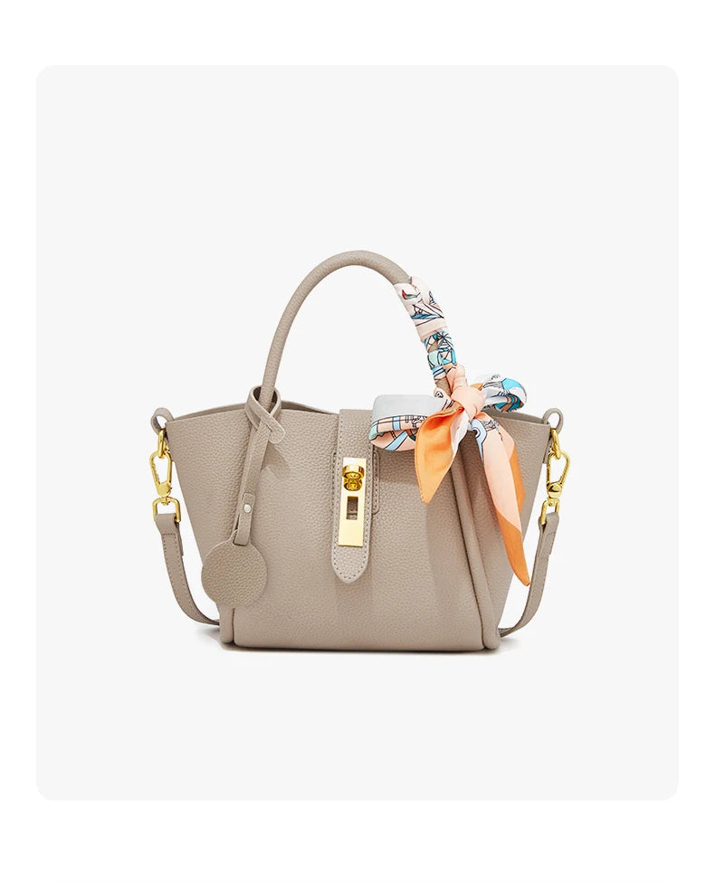 Damen Handtasche aus Split-Leder im Crossbody-Stil Luxus