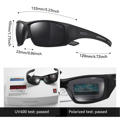 Sonnenbrille Radfahren TR90 polarisiert 1,2mm Glas Gummisteg Herren