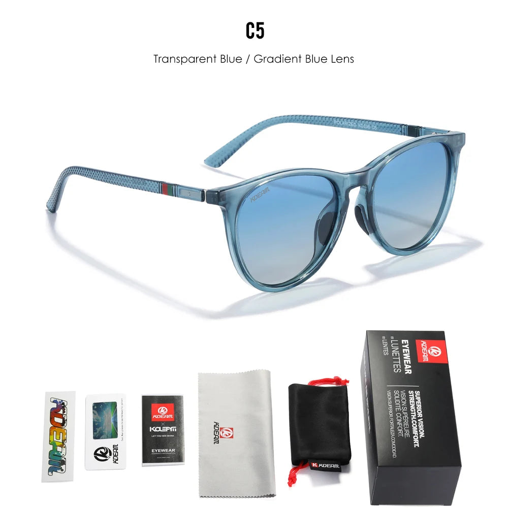 Damen-Sonnenbrille Vintage photochrom polarisiert Reisen Fahren Wandern