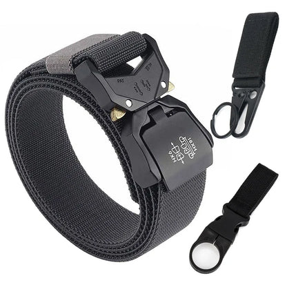 Unisex-Gürtel Schnellverschluss aus Nylon Elastisch 3,8 cm Breite Robuste Verarbeitung Alltagstauglich