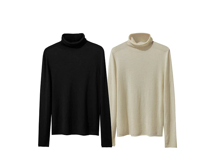Damen V-Ausschnitt Pullover 100 % Wolle Basic Herbst-Winter