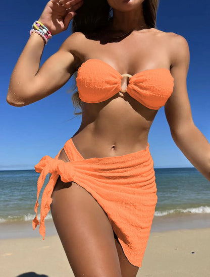 Sexy Bikini-Set in Pink mit Push-up-Effekt – Perfekt für Strand und Pool