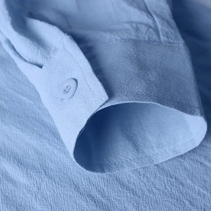 Leichtes Herren-Kurzarmhemd in einfarbigem Design – ideal für Freizeit und Business