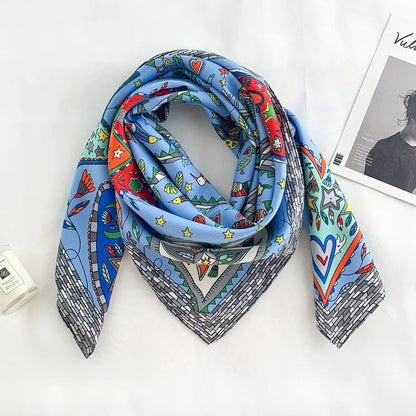 Damen Baumwollschal 90cm quadratisch Luxus Hijab Kopftuch Bandana Pashmina