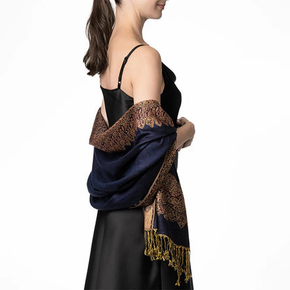 Damen Winterschal Kaschmir Plaid warm Pashmina Bandana Quaste Qualität