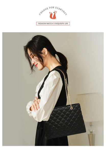 Damen Schultertasche mit gestepptem Design