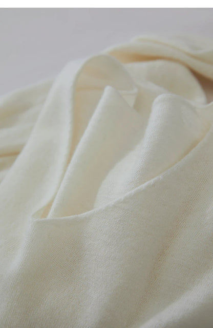 Damen V-Ausschnitt Pullover 100 % Wolle Basic Herbst-Winter