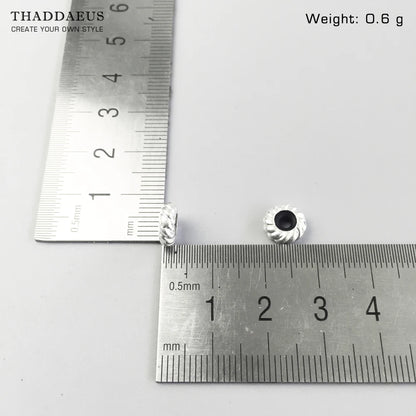 Damen-Charm-Anhänger Perlenstopper Karma trendig aus Sterlingsilber