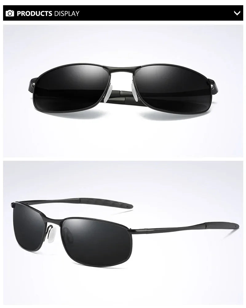 AOWEAR Retro Polarisierte Spiegel Sonnenbrille für Mann Frauen Vintage Sonnenbrille Herren UV400 Leichte Fahrbrille mit Etui