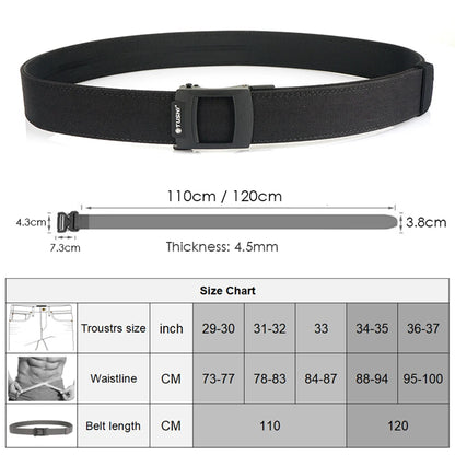 Unisex-Taktisch-Gürtel aus Nylon mit Metall-Schnellverschluss für Outdoor und Alltag