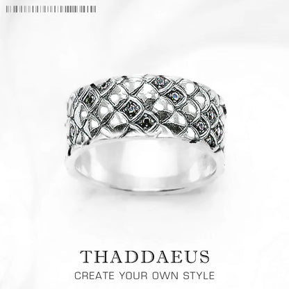 Damen-Ring Schlange Vintage Böhmen aus Sterlingsilber