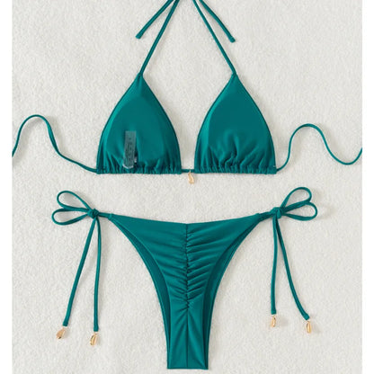 Push-Up-Bikini-Set für Damen mit brasilianischem Schnitt – ideal für Strand und Pool