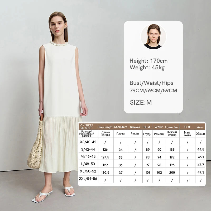 Stilvolles Ärmelloses Midikleid Mit Patchwork Für Damen Sommer