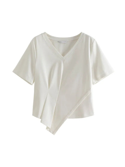 Elegantes Damen-Commuter-Hemd in Übergröße mit schlichtem Revers – ideal für den Sommer