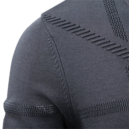 Premium Herren Winterpoloshirt Thermo Warm Elastisch Elegant Casual Top