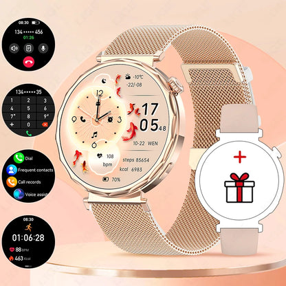 LIGE 2025, ultradünne Damen-Smartwatch, 1,6 Zoll HD, zeigt immer die Zeit, BT-Anruf, Herzfrequenz, weibliche Menstruationsverfolgung, Smartwatch