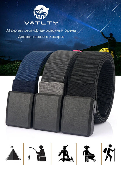 Unisex Elastischer Gürtel für Outdoor Aktivitäten Leicht Flexibel zum Wandern und Angeln Metallfrei