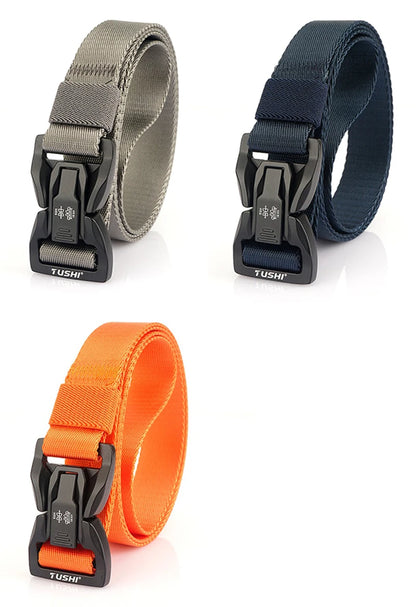 VATLY Techwear Nylon-Gürtel 2,5 cm Schnellverschluss Unisex Taktisch