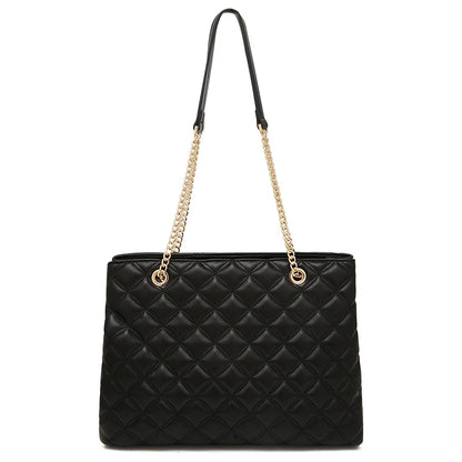 Damen Schultertasche aus PU-Leder Großes Fassungsvermögen Luxus Design