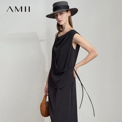 Elegantes Traegerkleid Fur Damen Plissiert Mit Lockerem Sitz Und Modernem Stil