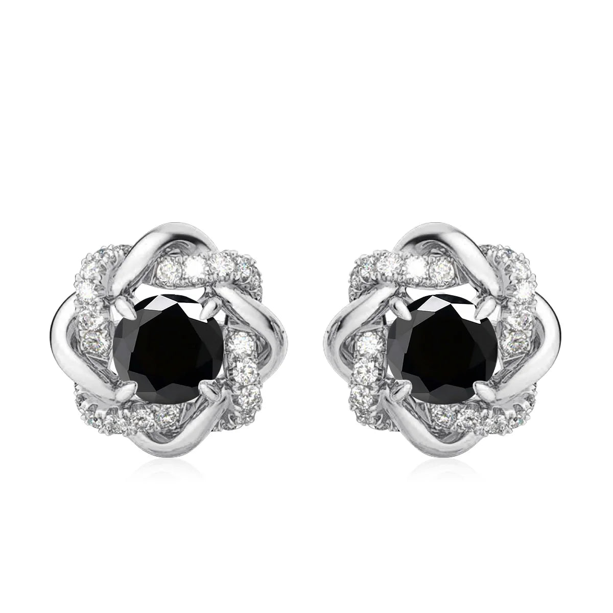 Damen-Moissanit-Ohrringe mit Zertifikat, 2 Karat Rosegold, Davidstern-Design, Luxusschmuck