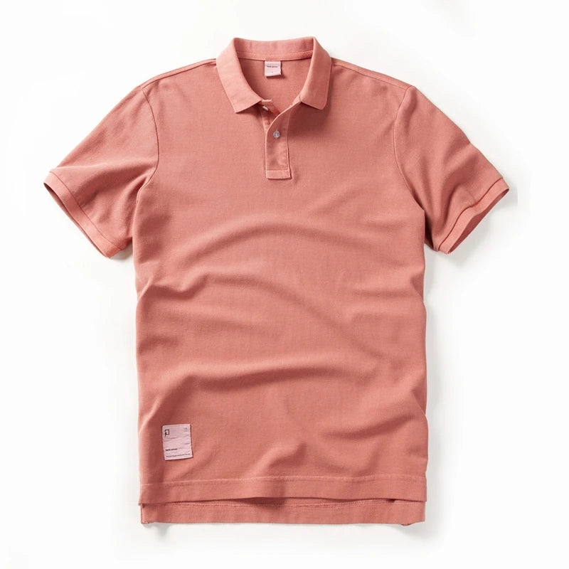Polo-Shirt Neue Sommer Revers Elastizität T-shirt Einfarbig Mode Kurzarm Business Casual Männer Kleidung M-3XL BP13200