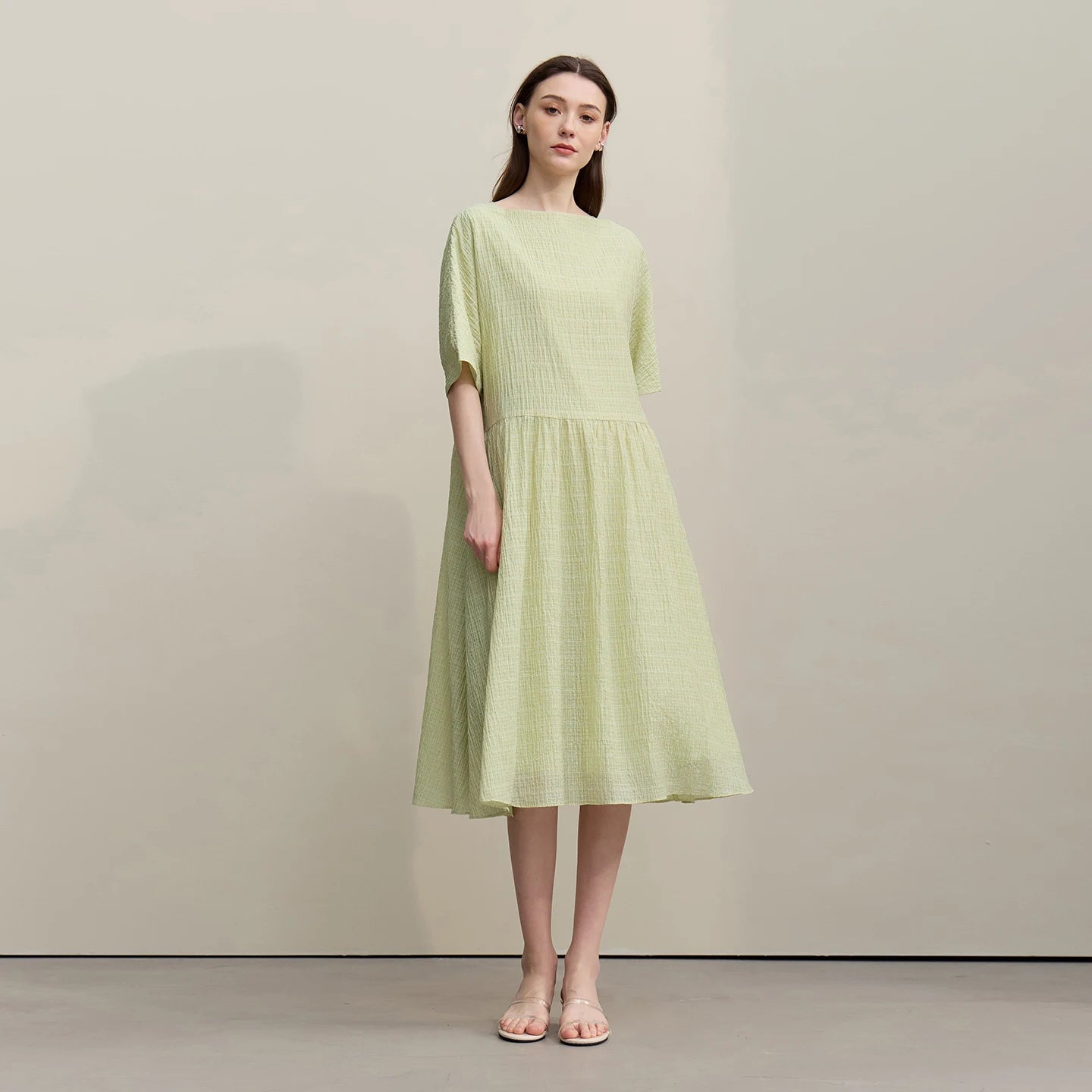 Leichtes Sommer Damenkleid Karomuster A Schnitt Urlaubsvibe Für Damen