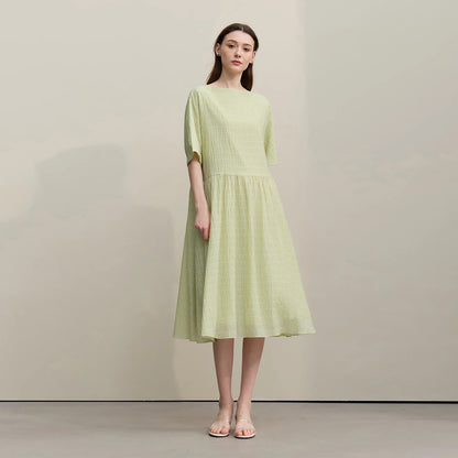 Leichtes Sommer Damenkleid Karomuster A Schnitt Urlaubsvibe Für Damen