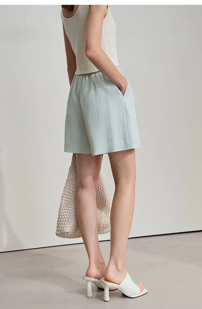 Damen Blazer Shorts aus leichtem Material für den Sommer 2025 mit Taschen
