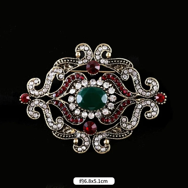 Brosche Metall Barock Vintage Retro Palast Revers Pin Unisex Party