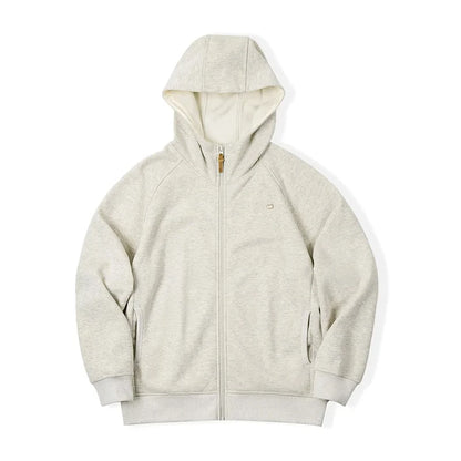 Herren Sportjacke in Grau Polar Fleece Verdickt Warme Sportjacke Reißverschluss