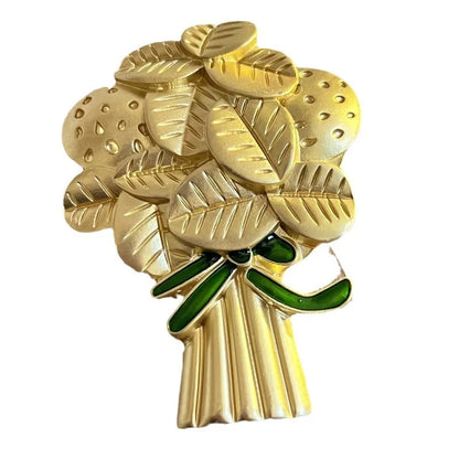 Brosche Blume Bogen Matt Barock Vintage Palast Party Bankett Unisex