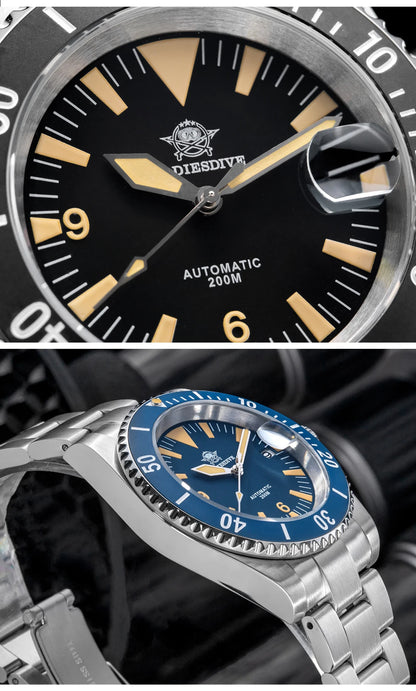 Herren-Taucheruhr mit Keramiklünette und NH35A-Automatikwerk