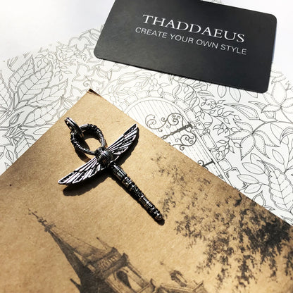Damen-Halskette Ankh Kreuz Skarabäus ägyptisch aus Sterlingsilber