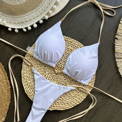 Sexy Push-Up-Bikini-Set für Damen mit brasilianischem Schnitt – ideal für Strand und Pool