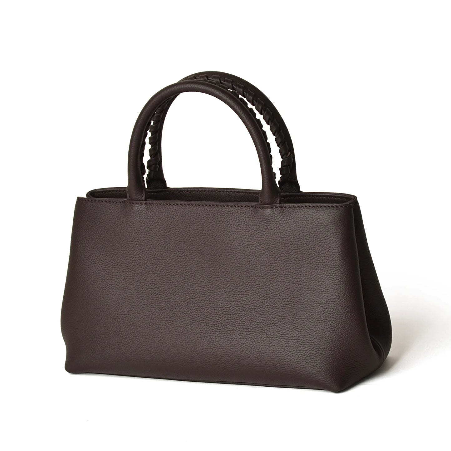 Mini-Tote aus Vollnarbigem Rindsleder | Top-Griff