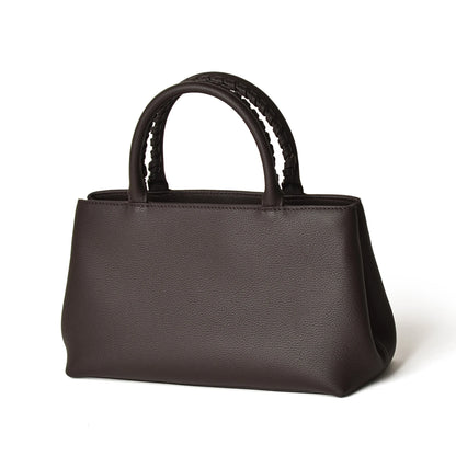 Mini-Tote aus Vollnarbigem Rindsleder | Top-Griff