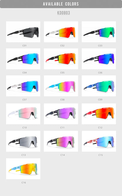 Sonnenbrille Sport TR90 polarisiert 1,2mm Glas Gummisteg winddicht Herren