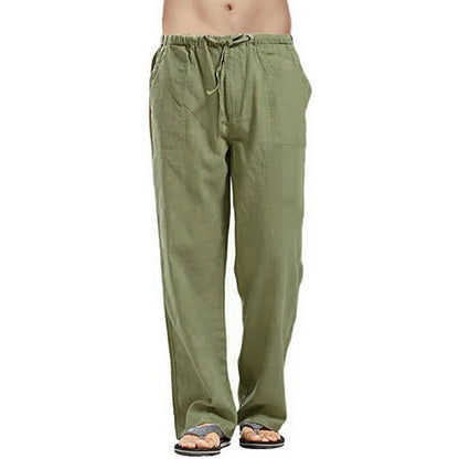 Sommerliche Herren-7/8-Hose im trendigen Stil – große, gerade geschnittene, schnell trocknende Strandhose für Teenager