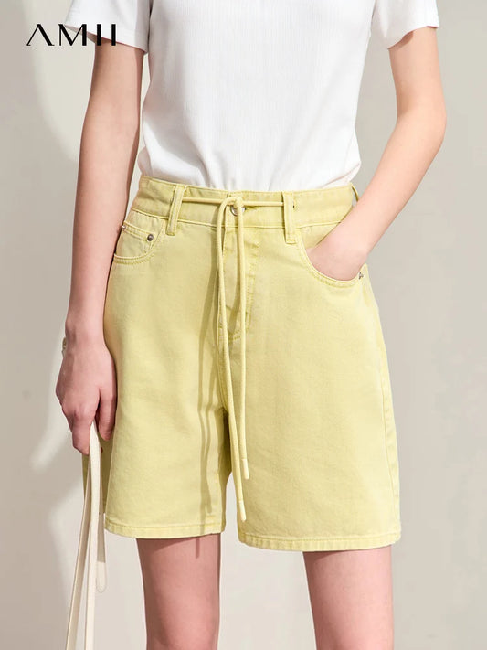 Minimalistische Damen-Commuter-Hose mit hohem Bund und weitem Bein – ideal für Herbst und Winter