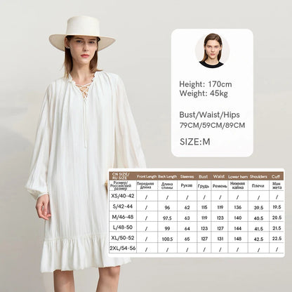 Elegantes Damen Midi Kleid Mit V-Ausschnitt Und Viskose