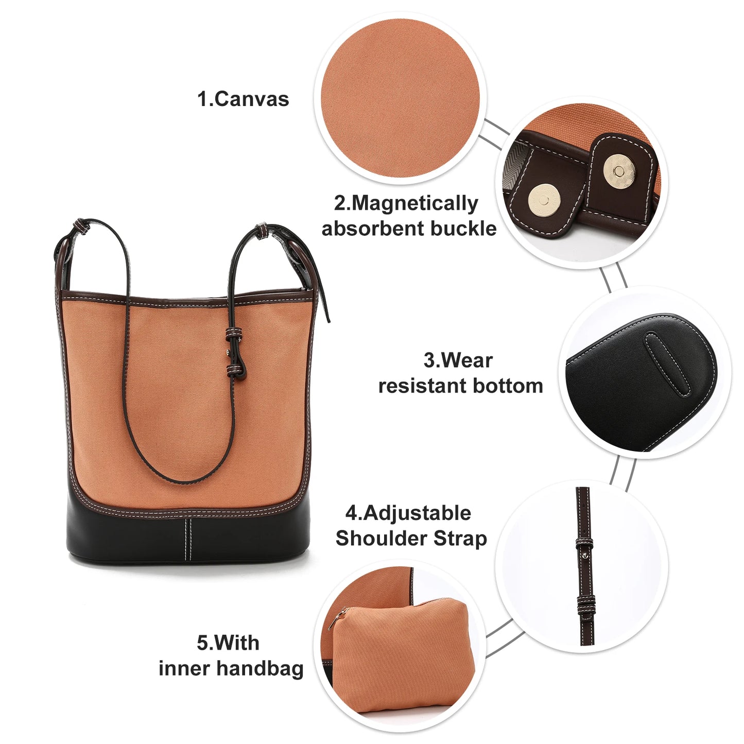 Damen Schultertasche im Hobo Style