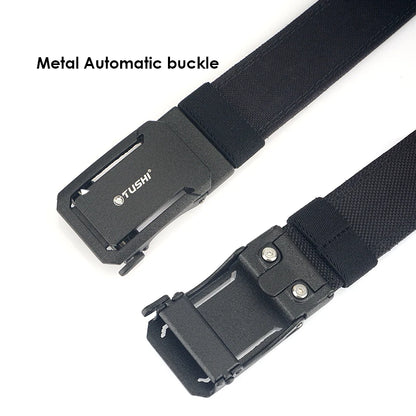 Unisex-Taktischer Gürtel aus Nylon mit Automatischer Schnalle für Outdoor-Einsatz Alltagstauglich